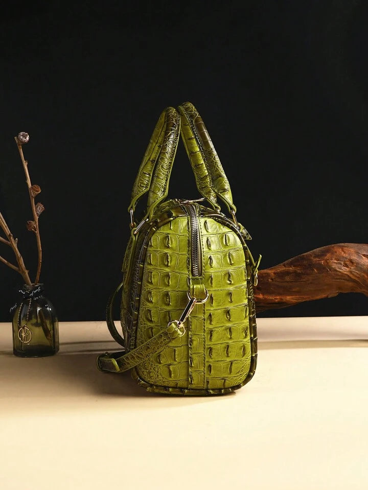 Pistachio Crocodile Bag