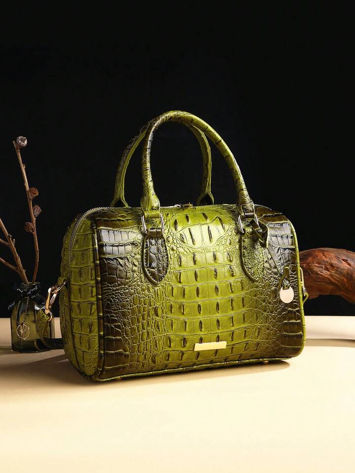 Pistachio Crocodile Bag