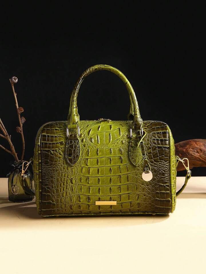 Pistachio Crocodile Bag