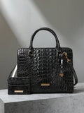 Onyx Crocodile Bag