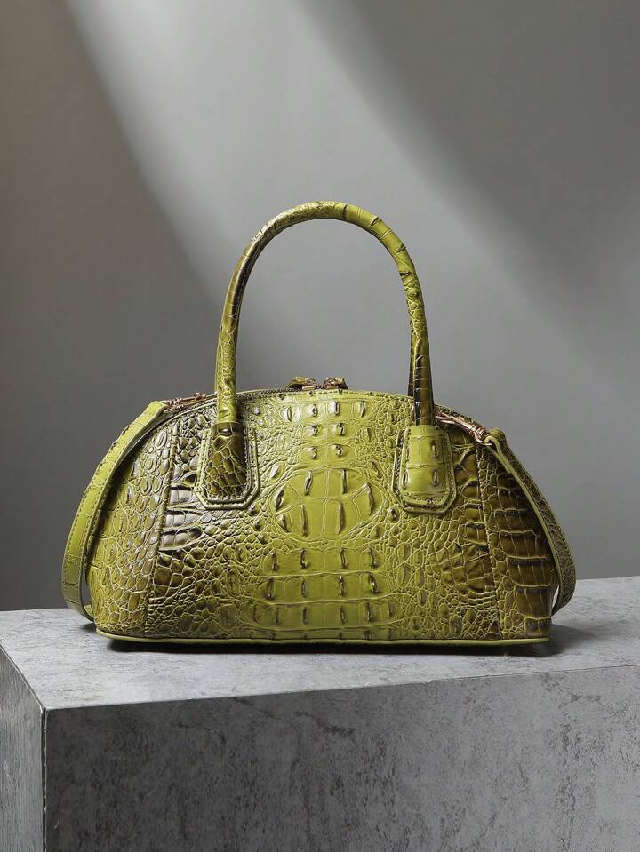 Pistachio Crocodile Bag