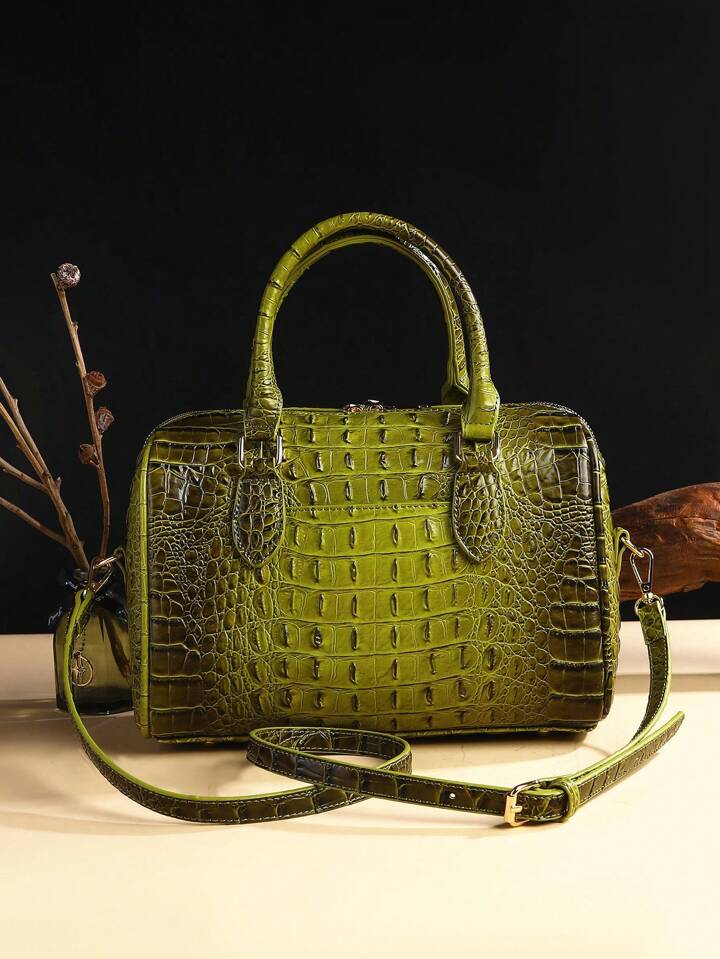 Pistachio Crocodile Bag