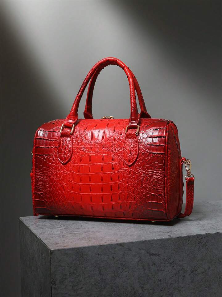 Ruby Red Crocodile Bag