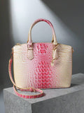 Pink Crème Crocodile Bag