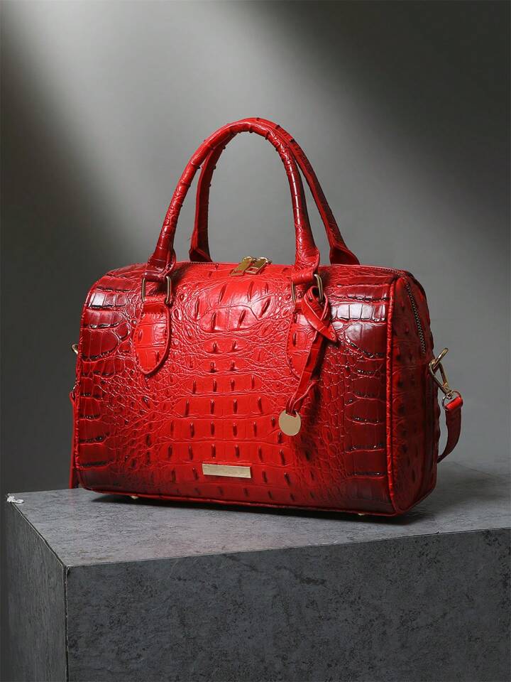 Ruby Red Crocodile Bag
