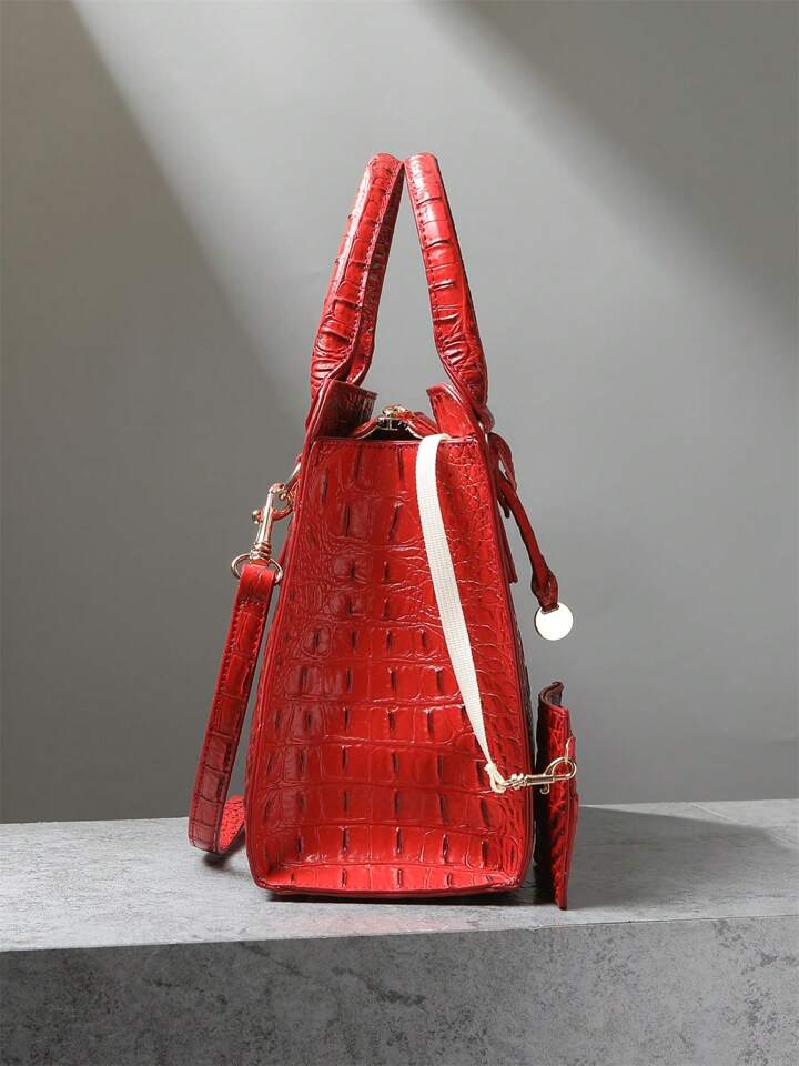 Ruby Red Crocodile Bag