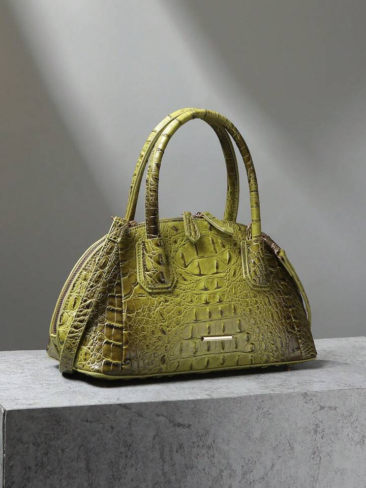 Pistachio Crocodile Bag