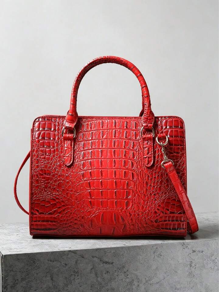 Ruby Red Crocodile Bag