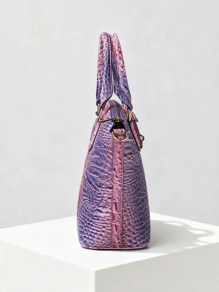 Lavender Crocodile Bag