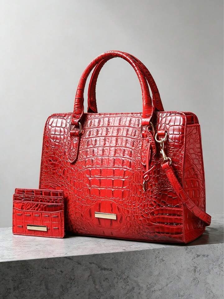 Ruby Red Crocodile Bag