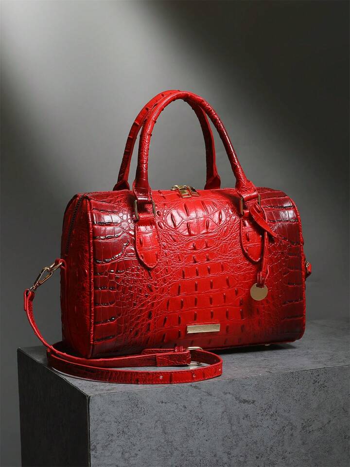 Ruby Red Crocodile Bag