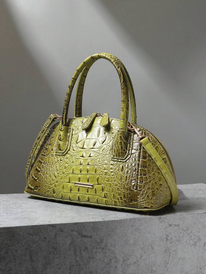 Pistachio Crocodile Bag