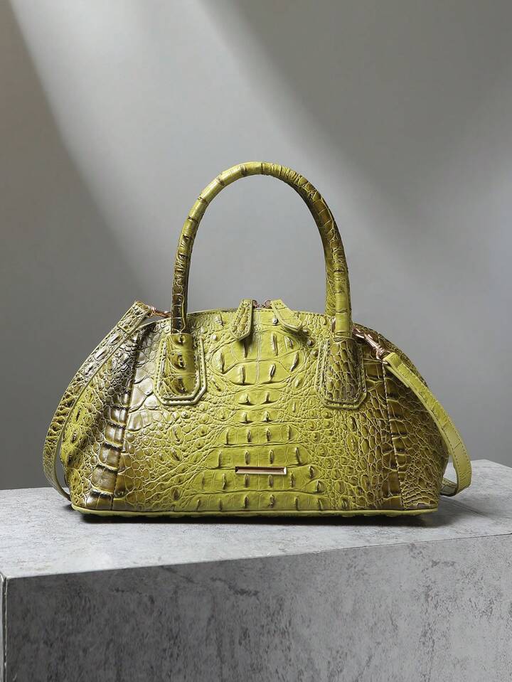 Pistachio Crocodile Bag