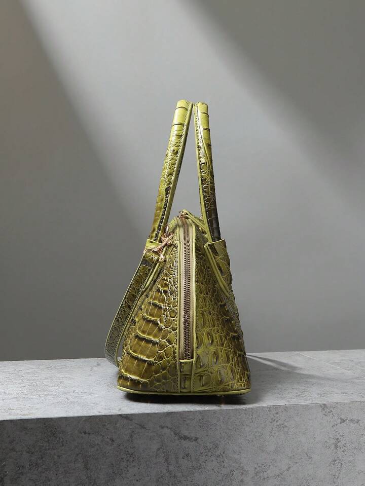 Pistachio Crocodile Bag