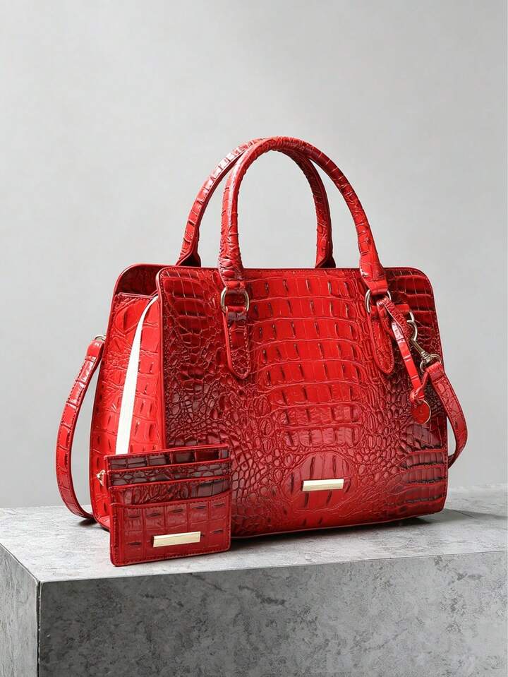 Ruby Red Crocodile Bag